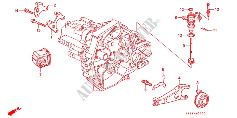 CLUTCH RELEASE (SOHC,SOHC VTEC) for Honda CIVIC EX         AUSTRIA 3 Doors 5 speed manual 1995