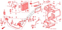 AIR CONDITIONER (UNIT) (LH)('94 ) for Honda CIVIC RTSI 4 Doors 5 speed manual 1994