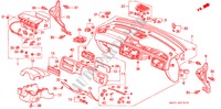 INSTRUMENT PANEL (RH) for Honda CIVIC ESI 4 Doors 5 speed manual 1993