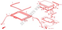 SLIDING ROOF (FRAME) for Honda CIVIC COUPE LSI 2 Doors 5 speed manual 1995