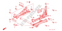 FRONT SEAT COMPONENTS (1) for Honda PRELUDE 2.3I 2 Doors 4 speed automatic 1992