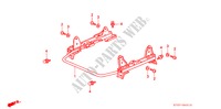 FRONT SEAT COMPONENTS (L.) (MANUAL SLIDE) for Honda CIVIC 1.4I 5 Doors 4 speed automatic 1997