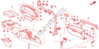 INSTRUMENT PANEL GARNISH (LH) for Honda CIVIC 1.6ILS 5 Doors 4 speed automatic 1997