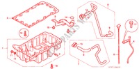 OIL PAN (DIESEL) for Honda CIVIC 2.0ITD 5 Doors 5 speed manual 1998