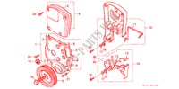 TIMING BELT COVER (DIESEL) for Honda CIVIC 2.0ITD 5 Doors 5 speed manual 1998