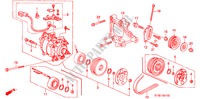 AIR CONDITIONER (COMPRESSOR) (SOHC) for Honda CIVIC 1.4I          75PS 5 Doors 5 speed manual 1999