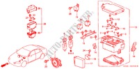 CONTROL UNIT (ENGINE ROOM) (DIESEL) for Honda CIVIC 2.0ITD        75PS 5 Doors 5 speed manual 2000