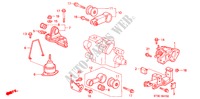 ENGINE MOUNTS (DIESEL) for Honda CIVIC 2.0ITD        75PS 5 Doors 5 speed manual 2000