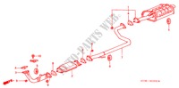 EXHAUST PIPE (DIESEL) for Honda CIVIC 2.0ITD        75PS 5 Doors 5 speed manual 2000
