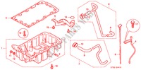 OIL PAN (DIESEL) for Honda CIVIC 2.0ITD 5 Doors 5 speed manual 2000
