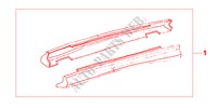 SIDE SKIRTS for Honda CIVIC LS 5 Doors 4 speed automatic 1999