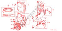 TIMING BELT COVER (DIESEL) for Honda CIVIC 2.0ITD        90PS 5 Doors 5 speed manual 2000