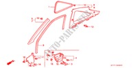 PILLAR GARNISH (LH) for Honda INTEGRA TYPE R 3 Doors 5 speed manual 1998