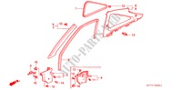 PILLAR GARNISH (RH) for Honda INTEGRA TYPE R 3 Doors 5 speed manual 1998