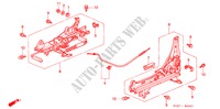 FRONT SEAT COMPONENTS (L.) for Honda ACCORD COUPE 2.2IES 2 Doors 4 speed automatic 1997