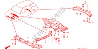 CROSS BEAM for Honda ACCORD AERODECK 2.2IES 5 Doors 5 speed manual 1994