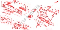 INSTRUMENT PANEL GARNISH (LH) for Honda ACCORD AERODECK 2.2IES 5 Doors 5 speed manual 1994