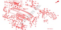 INSTRUMENT PANEL (RH) for Honda ACCORD AERODECK 2.0IES 5 Doors 5 speed manual 1994