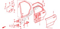 REAR DOOR PANELS for Honda ACCORD AERODECK 2.0IES 5 Doors 5 speed manual 1994
