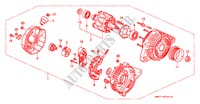 ALTERNATOR (DENSO) for Honda NSX NSX-T 2 Doors 4 speed automatic 2001