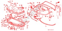 REAR HATCH/ENGINE MAINTENANCE LID (NSX T) for Honda NSX NSX-T 2 Doors 4 speed automatic 2001