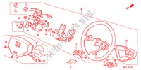 STEERING WHEEL (KE/KF/KG/KH/KQ/KX) for Honda NSX NSX-T 2 Doors 4 speed automatic 2001