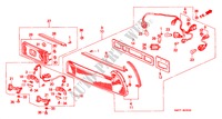 TAILLIGHT (KE/KF/KG/KQ/KX) for Honda NSX NSX-T 2 Doors 5 speed manual 1995