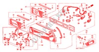 TAILLIGHT (KH/KU) for Honda NSX NSX 2 Doors 4 speed automatic 2000