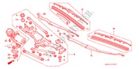 FRONT WINDSHIELD WIPER (RH) for Honda NSX NSX-T 2 Doors 6 speed manual 2004