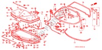 REAR HATCH/ENGINE MAINTENANCE LID (NSX T) for Honda NSX NSX-T 2 Doors 4 speed automatic 2003