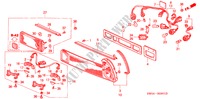 TAILLIGHT (2) for Honda NSX NSX 2 Doors 6 speed manual 2004