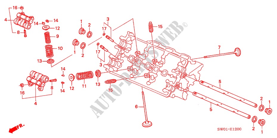 VALVE/ROCKER ARM (FRONT) for Honda NSX NSX-T 2 Doors 4 speed automatic 2003