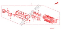 AUTO AIR CONDITIONER CONTROL (LH) for Honda CR-V RVSI 5 Doors 6 speed manual 2008