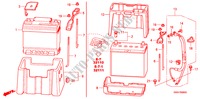 BATTERY (2.0L) (2.4L) for Honda CR-V RVSI 5 Doors 6 speed manual 2008
