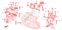 ENGINE MOUNTS (DIESEL) for Honda CR-V DIESEL 2.2 ELEGANCE/SPORT 5 Doors 6 speed manual 2008