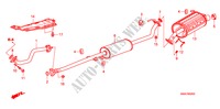 EXHAUST PIPE/SILENCER (2.0L) for Honda CR-V RVSI 5 Doors 6 speed manual 2008