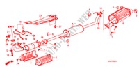 EXHAUST PIPE/SILENCER (2.4L) for Honda CR-V RV-I 5 Doors 6 speed manual 2007
