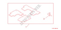 FLOOR MAT*NH642L* for Honda CR-V DIESEL 2.2 S 5 Doors 6 speed manual 2007