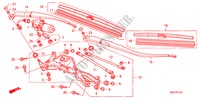 FRONT WINDSHIELD WIPER (RH) for Honda CR-V RVSI 5 Doors 6 speed manual 2008