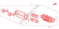 HEATER CONTROL (LH) for Honda CR-V RVI 5 Doors 6 speed manual 2007