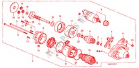 STARTER MOTOR (DENSO) (2.4L) for Honda CR-V RV-I 5 Doors 6 speed manual 2007