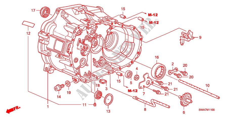 CLUTCH CASE (DIESEL) for Honda CR-V DIESEL 2.2 S&L PACKAGE 5 Doors 6 speed manual 2007