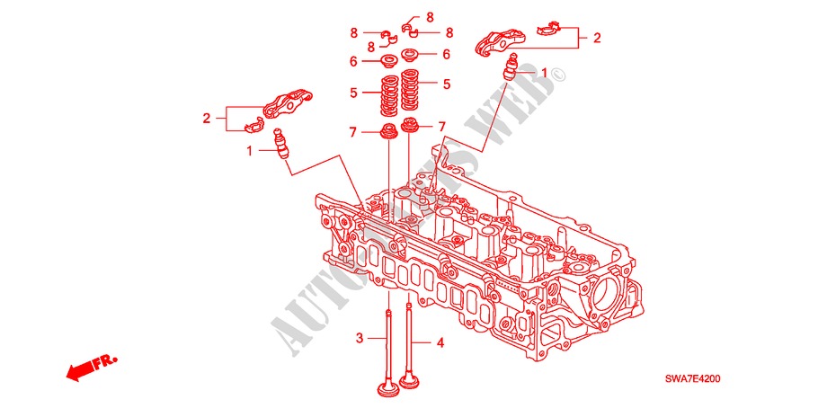 VALVE/ROCKER ARM (DIESEL) for Honda CR-V DIESEL 2.2 S&L PACKAGE 5 Doors 6 speed manual 2007