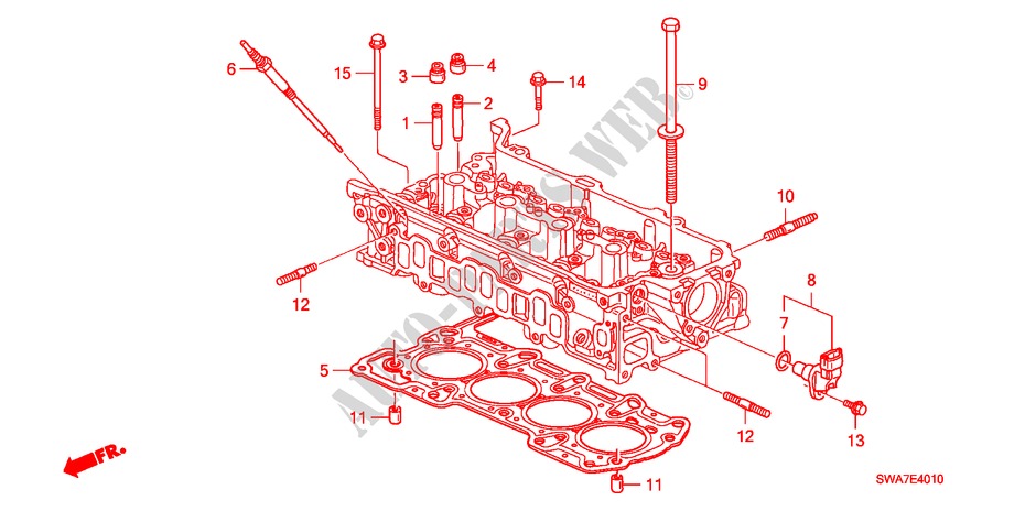 VALVE STEM SEAL/GLOW PLUG (DIESEL) for Honda CR-V DIESEL 2.2 ELEGANCE 5 Doors 6 speed manual 2008