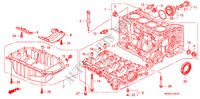 CYLINDER BLOCK/OIL PAN(2. 4L) for Honda CR-V RV-I 5 Doors 6 speed manual 2009