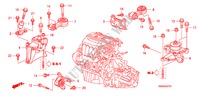 ENGINE MOUNTS(2.4L)(MT) for Honda CR-V ELEGANCE 5 Doors 6 speed manual 2010