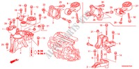 ENGINE MOUNTS(DIESEL)(MT) for Honda CR-V DIESEL 2.2 SE 5 Doors 6 speed manual 2009