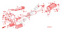 EXHAUST PIPE/SILENCER(2.4 L) for Honda CR-V RV-SI 5 Doors 6 speed manual 2010