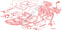 FLOOR MAT for Honda CR-V ELEGANCE/LIFESTYLE 5 Doors 6 speed manual 2010