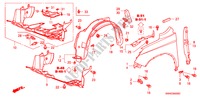 FRONT FENDERS for Honda CR-V ELEGANCE/LIFESTYLE 5 Doors 6 speed manual 2010